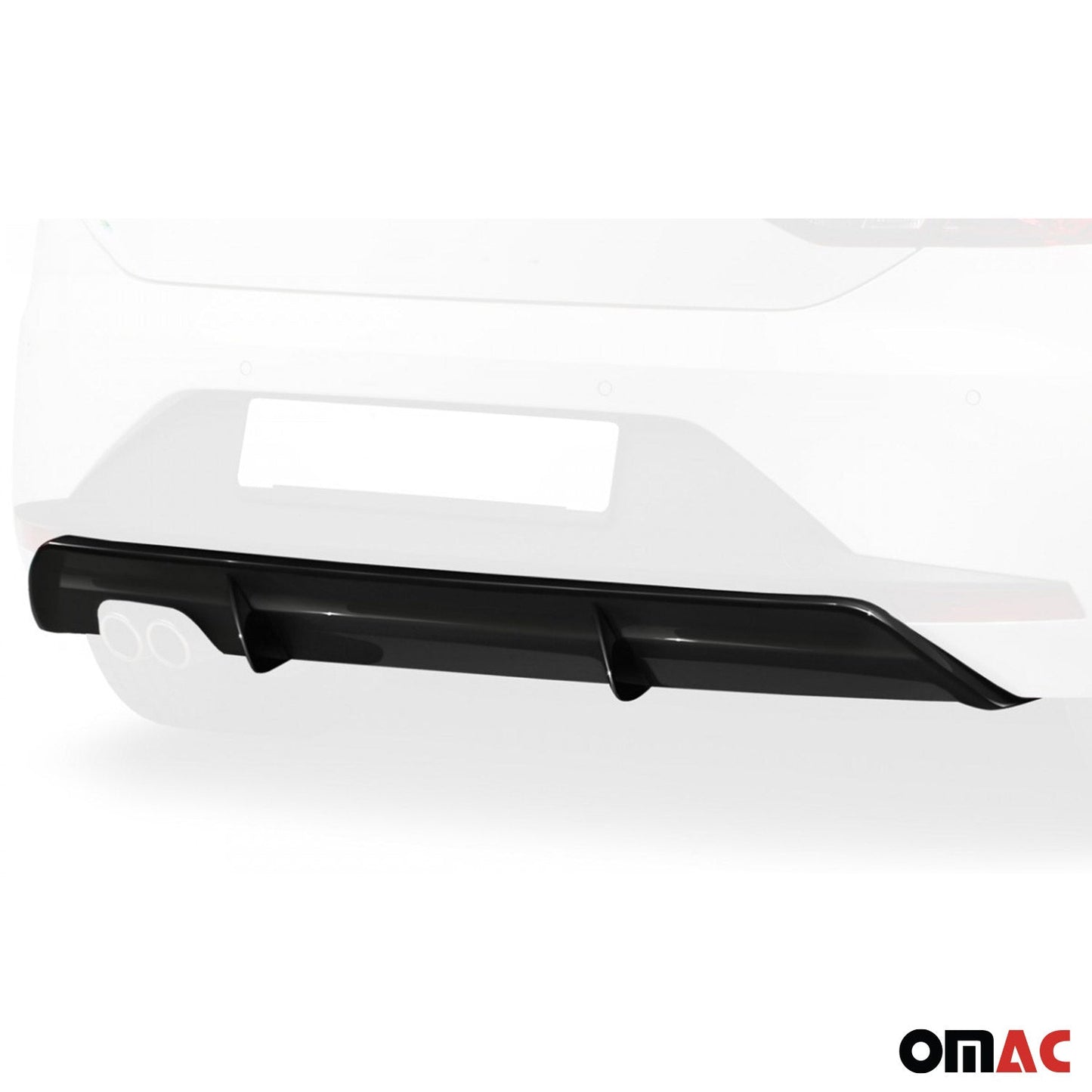 RDX Heckschürzenansatz Diffuser für Seat Leon 5F FR 5trg 2013-2017 Schwarz