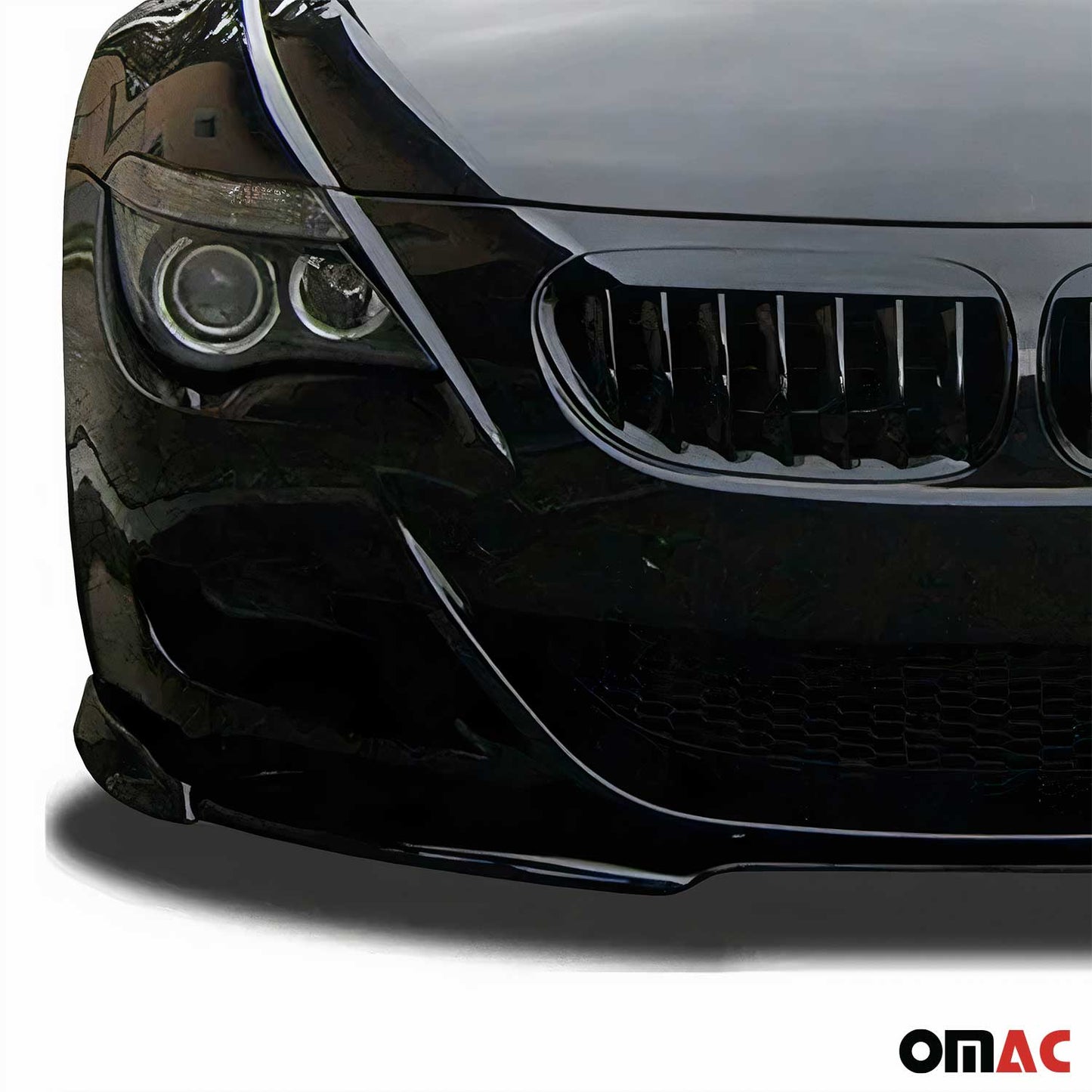 BMW Seria 6 E63 2004-2010 Przedni spojler Vario-X PU Czarny