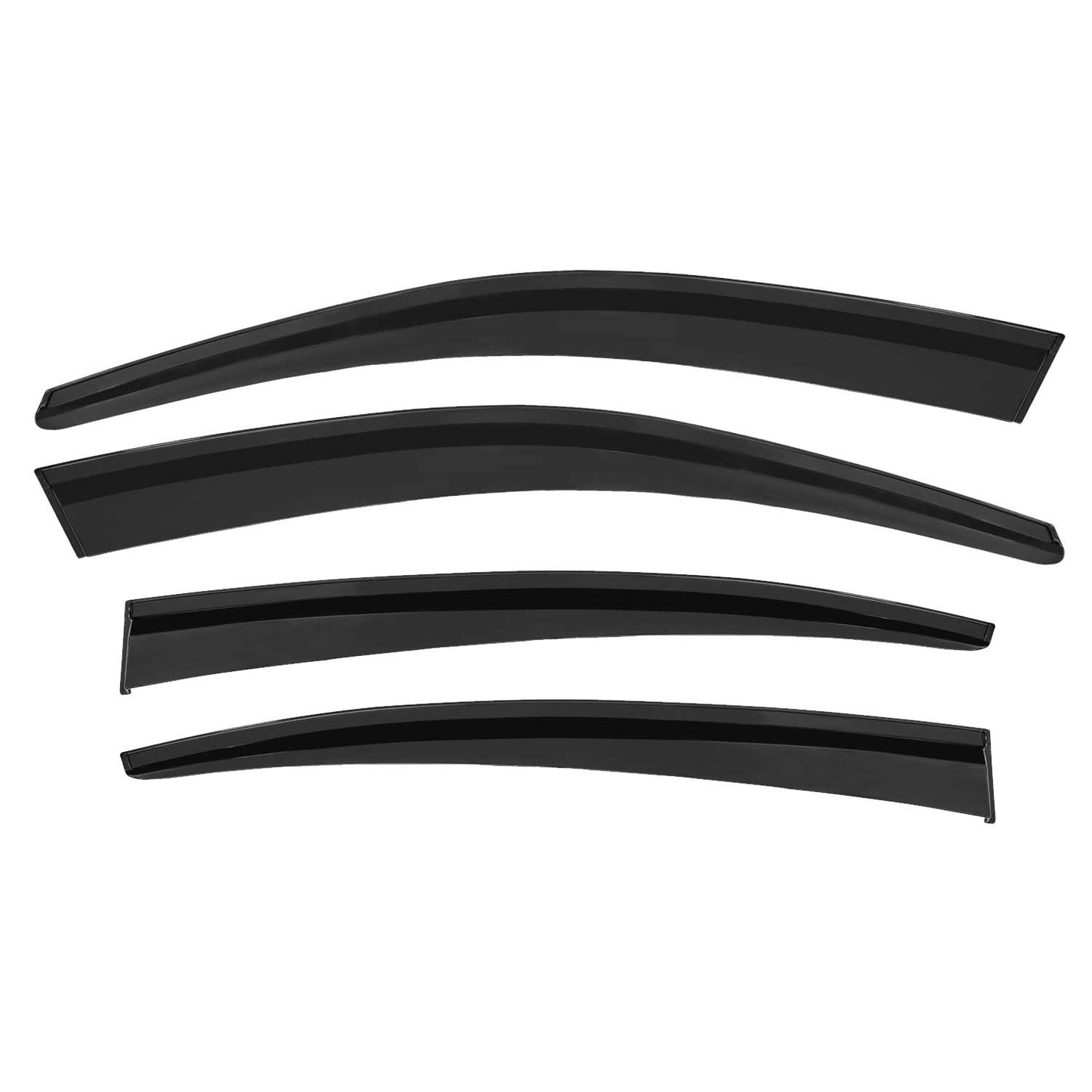 4x Windabweiser Regenabweiser für Fiat Tipo 2015-2025 Acryl Dunkel