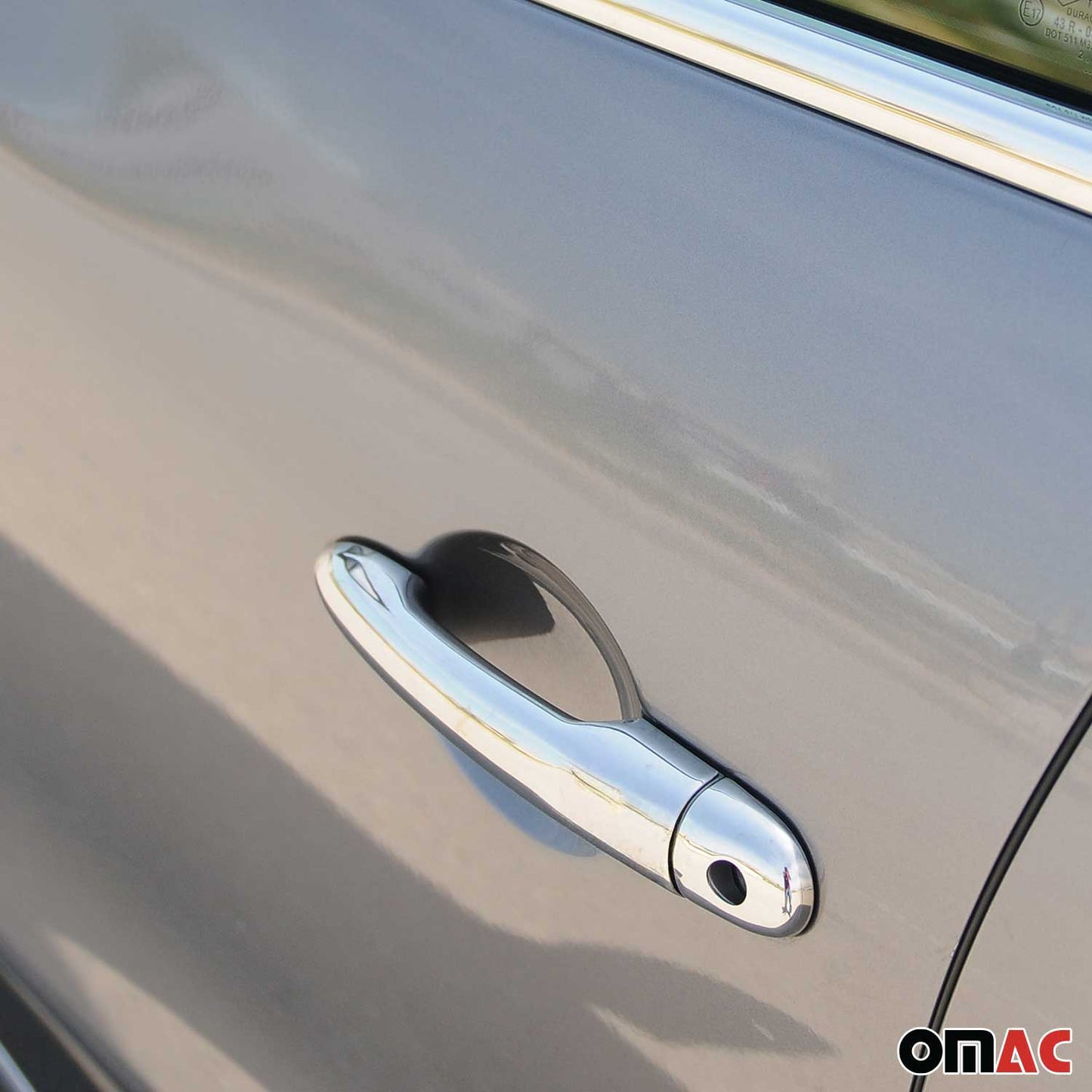 Ornamente mâner ușă, capace mâner ușă pentru Renault Clio 2012-2019 2 uși, oțel inoxidabil, 4x