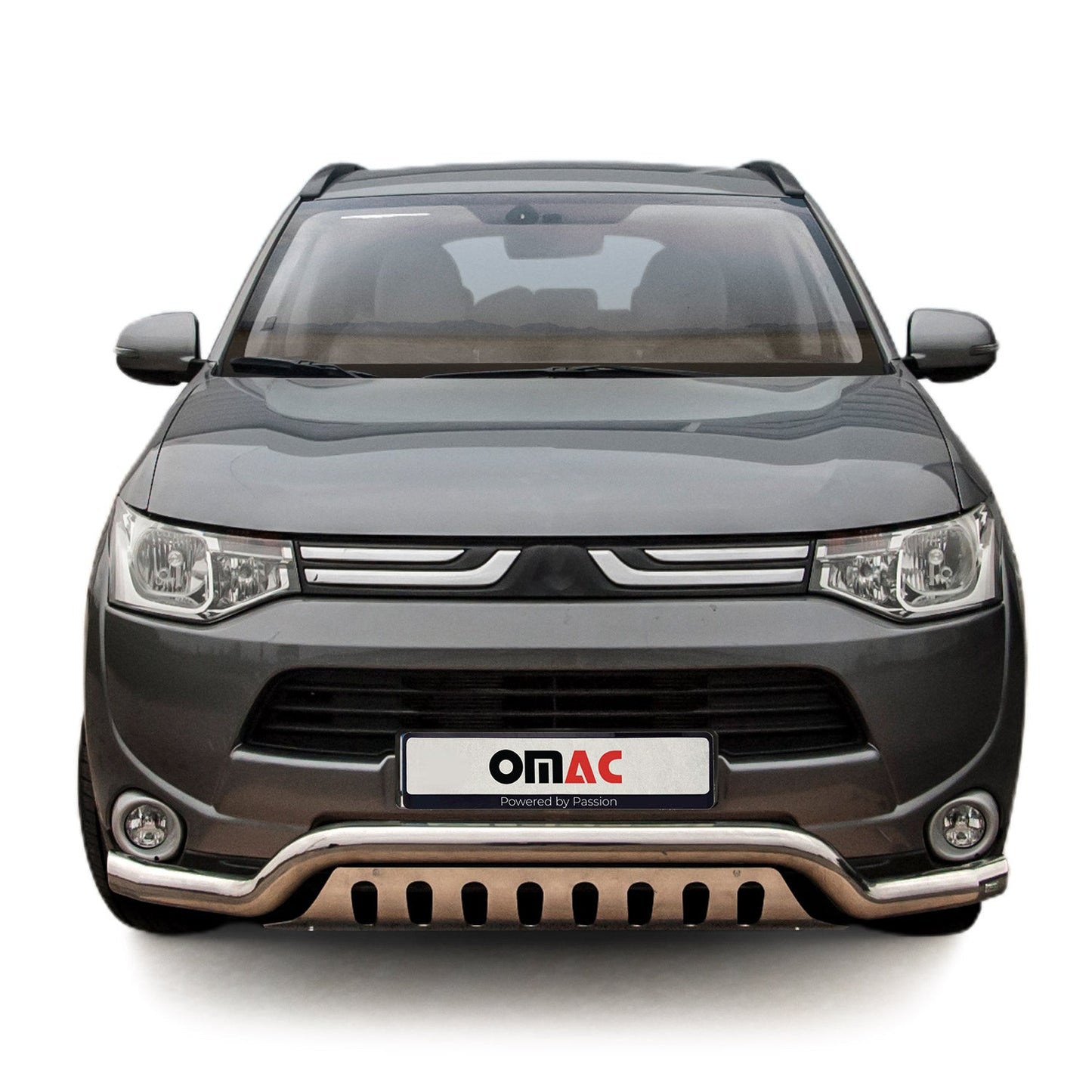 Frontbügelschutz Frontschutzbügel für Mitsubishi Outlander 2012-2015 Grau ABE