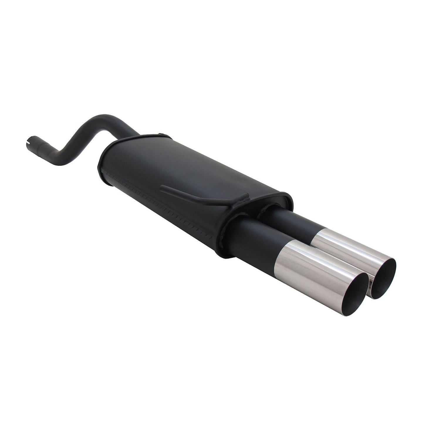 Novus Sportauspuff für Renault Clio 2 2x76mm RL-Design Endschalldämpfer mit ABE