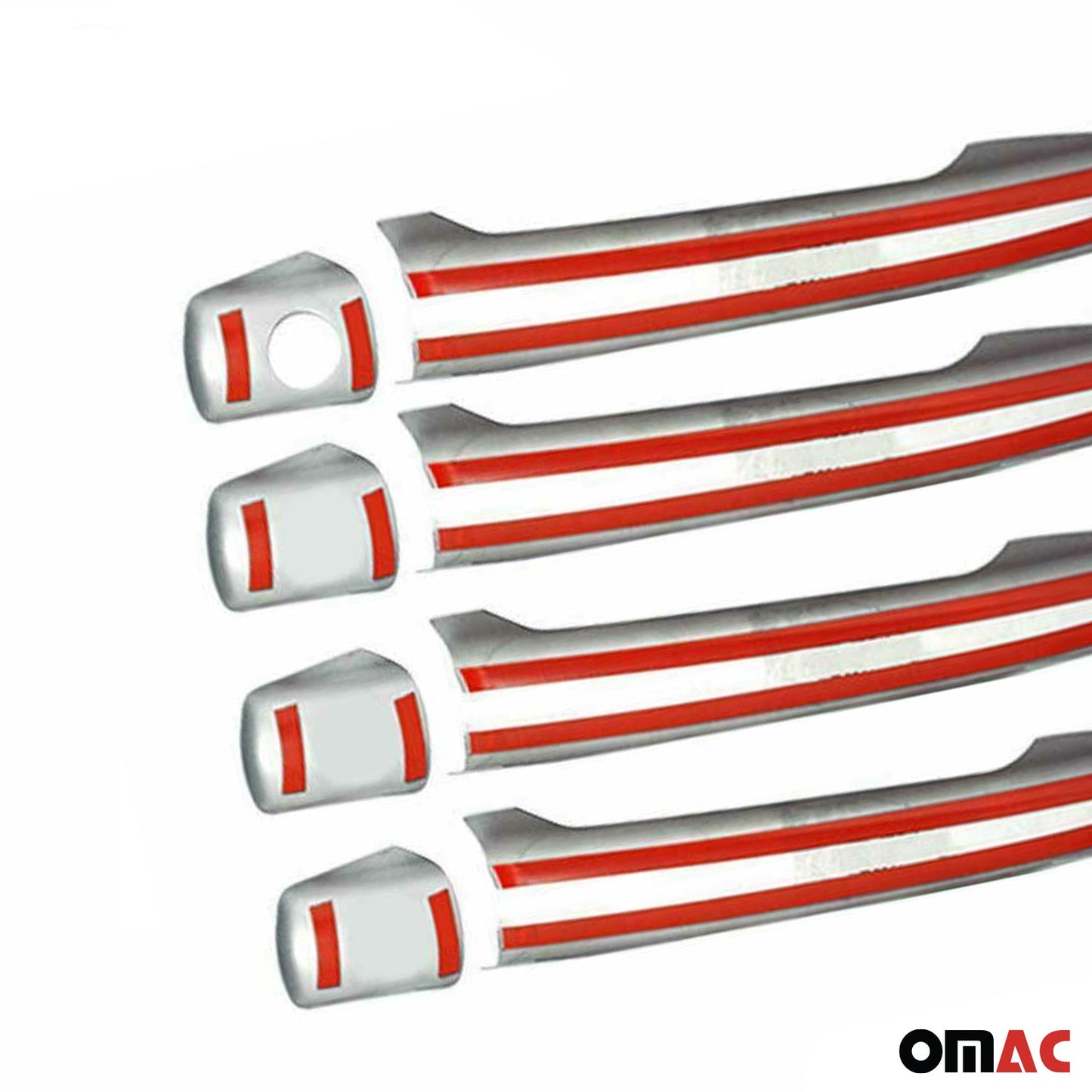 2012-2019 Peugeot 208 4Tür Türgriff Blende Türgriffkappen Edelstahl Matt 8x