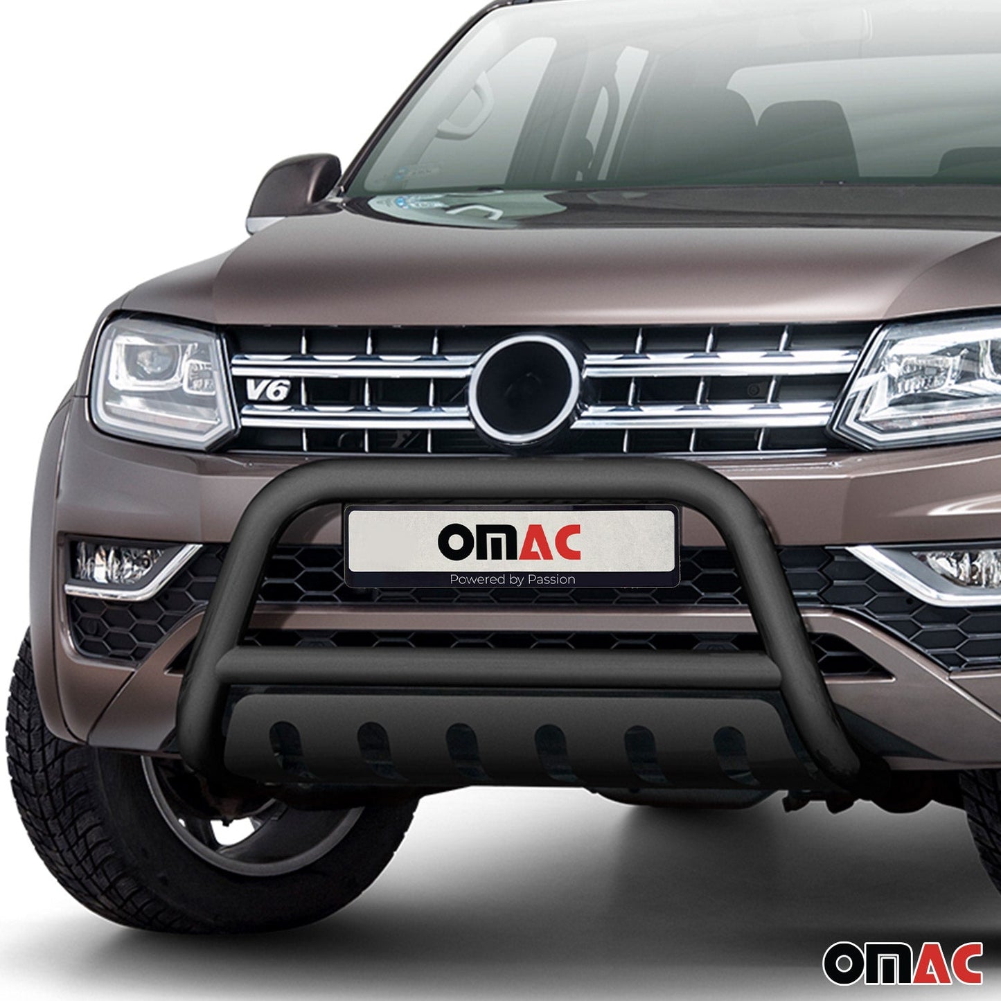 Bară de protecție față pentru VW Amarok 2016-2021, oțel inoxidabil cu ABE (omologare de tip germană), neagră