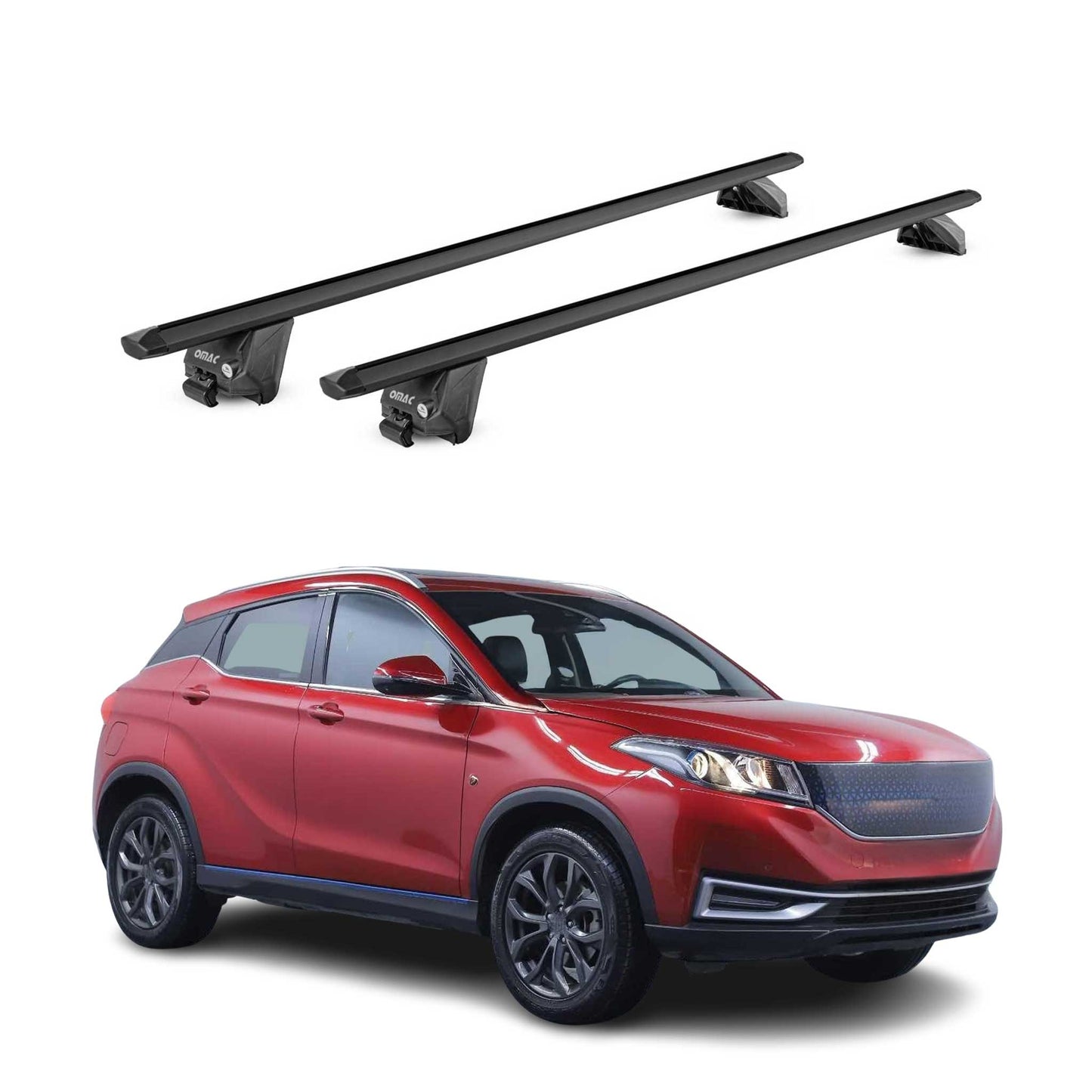 Portbagaj de plafon pentru Seres 3 2019-2025 100kg aluminiu negru 2 buc ABE