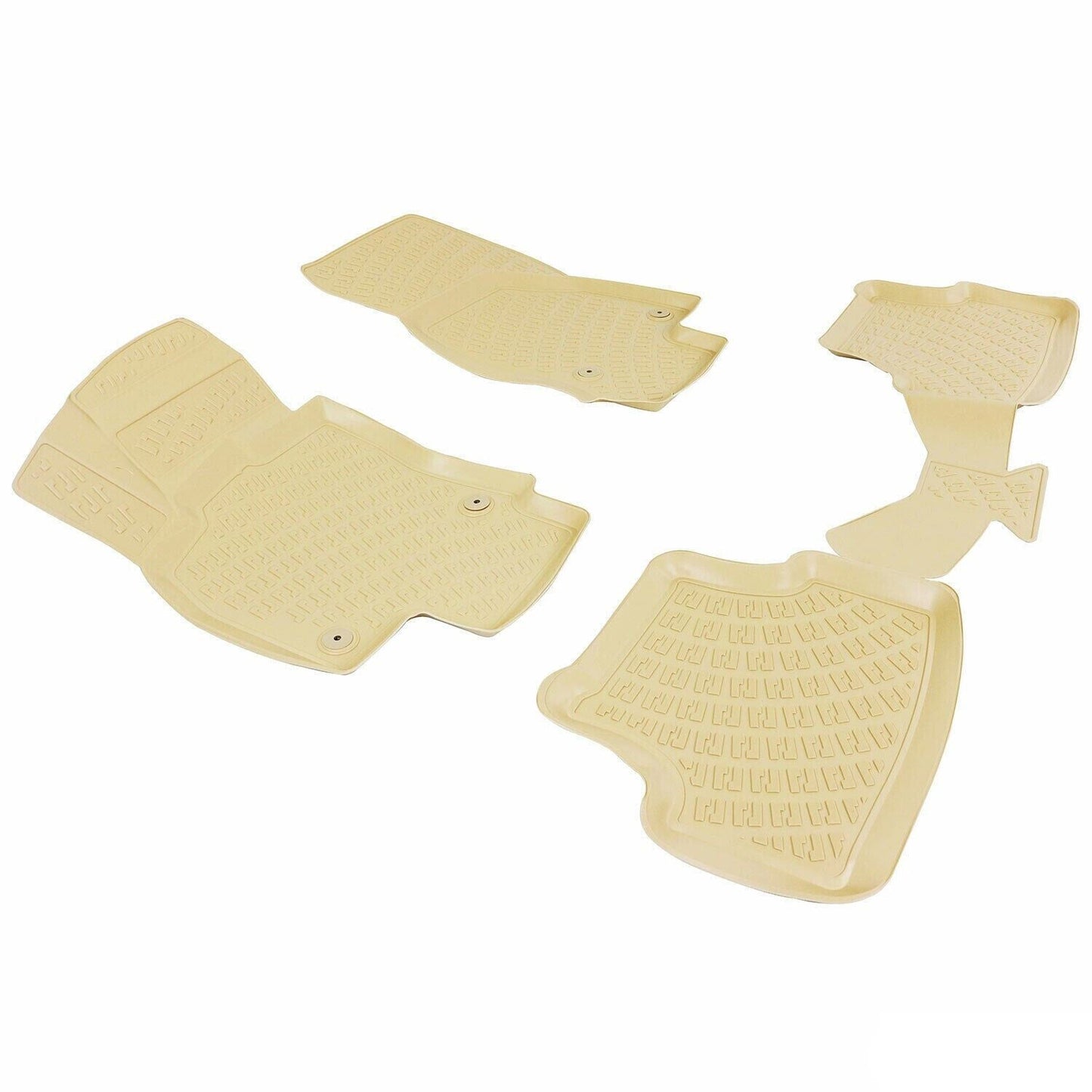 2017-2025 Seat Arona Fußmatten Zuschneidbar TPE Beige 4 tlg