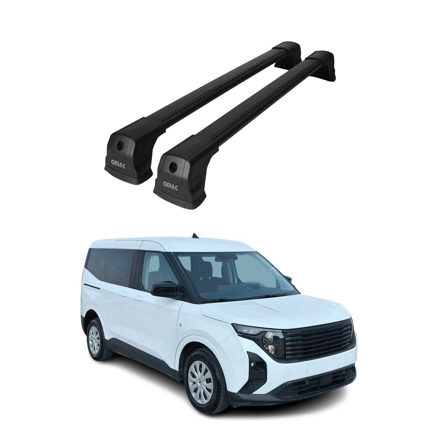 Portbagaj plafon Ford Transit Courier / Tourneo Courier 2023-2025, negru, 2 buc.