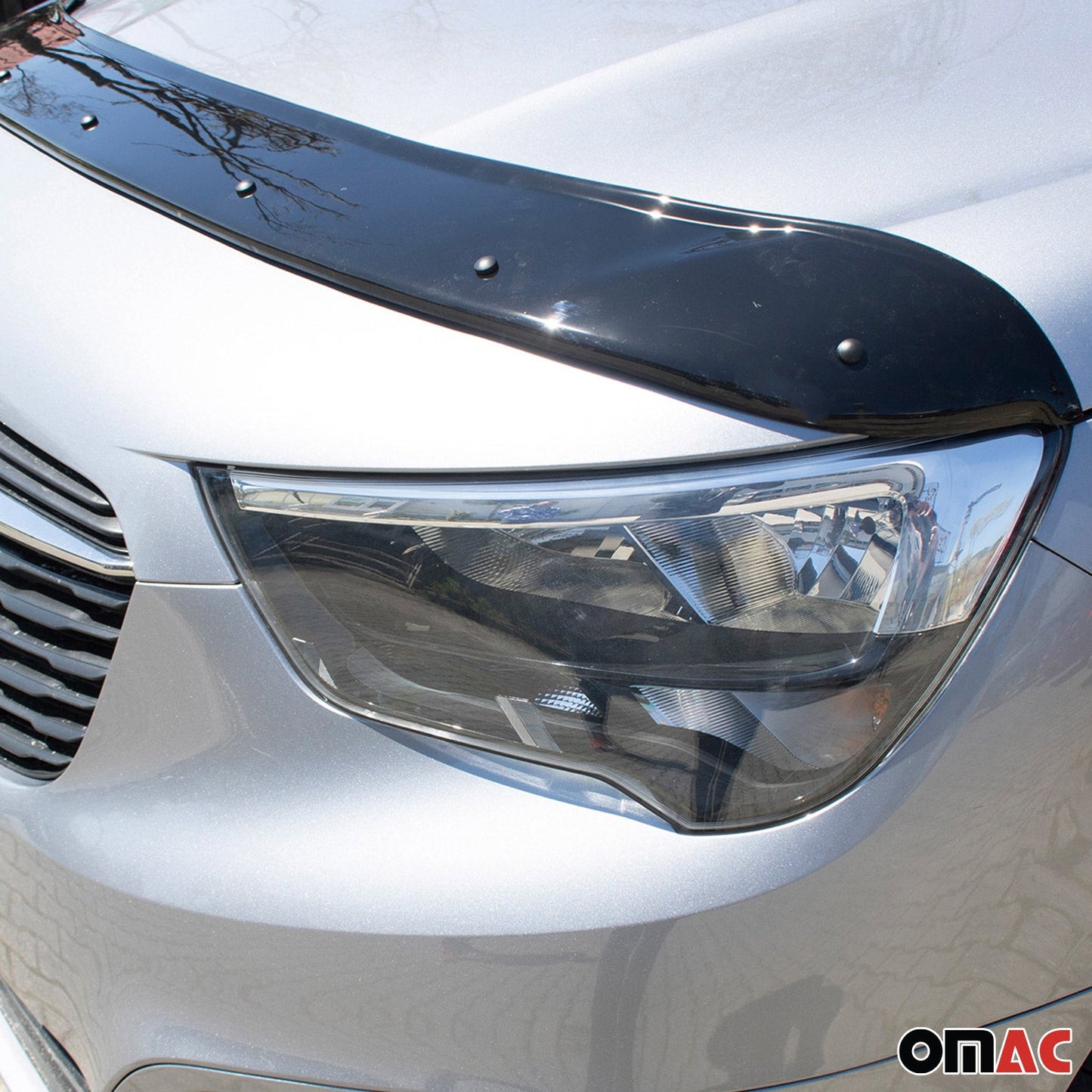 Motorhaube Deflektor Insektenschutz für Citroen Berlingo 2019-2025 Dunkel