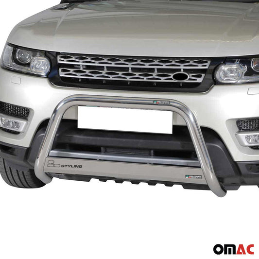 Bară de protecție/buton față pentru Range Rover Sport 2014-2017, ø63mm, oțel, argintiu