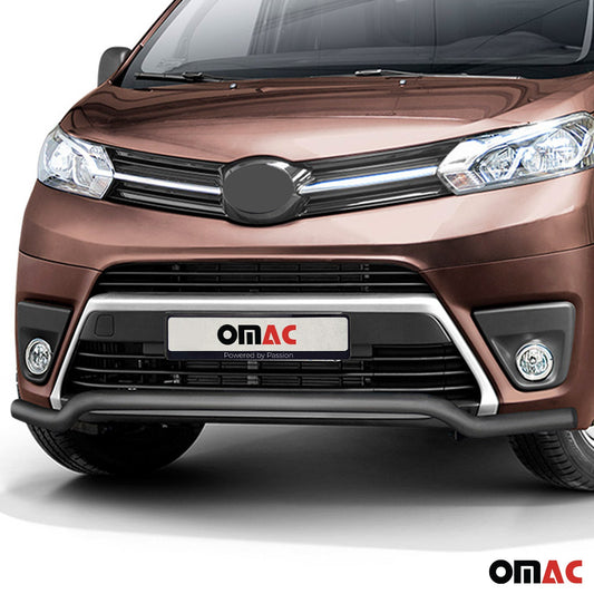 Bară de protecție față, bară de protecție față pentru Toyota Proace 2016-2022, omologată ABE, oțel, neagră