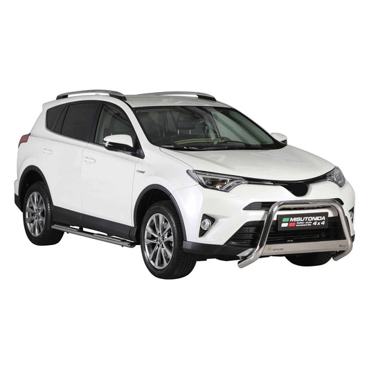 Bară de protecție/buton față pentru Toyota RAV4 Hybrid One 2016-2018 ø63 gri oțel