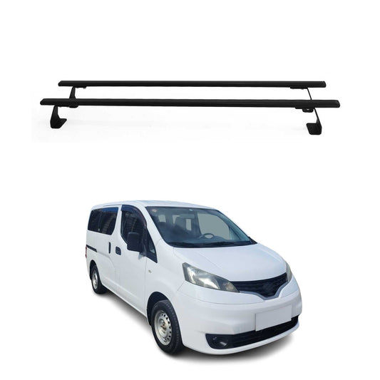 Portbagaj de plafon pentru Nissan NV200 2009-2021 75kg oțel negru 2 buc