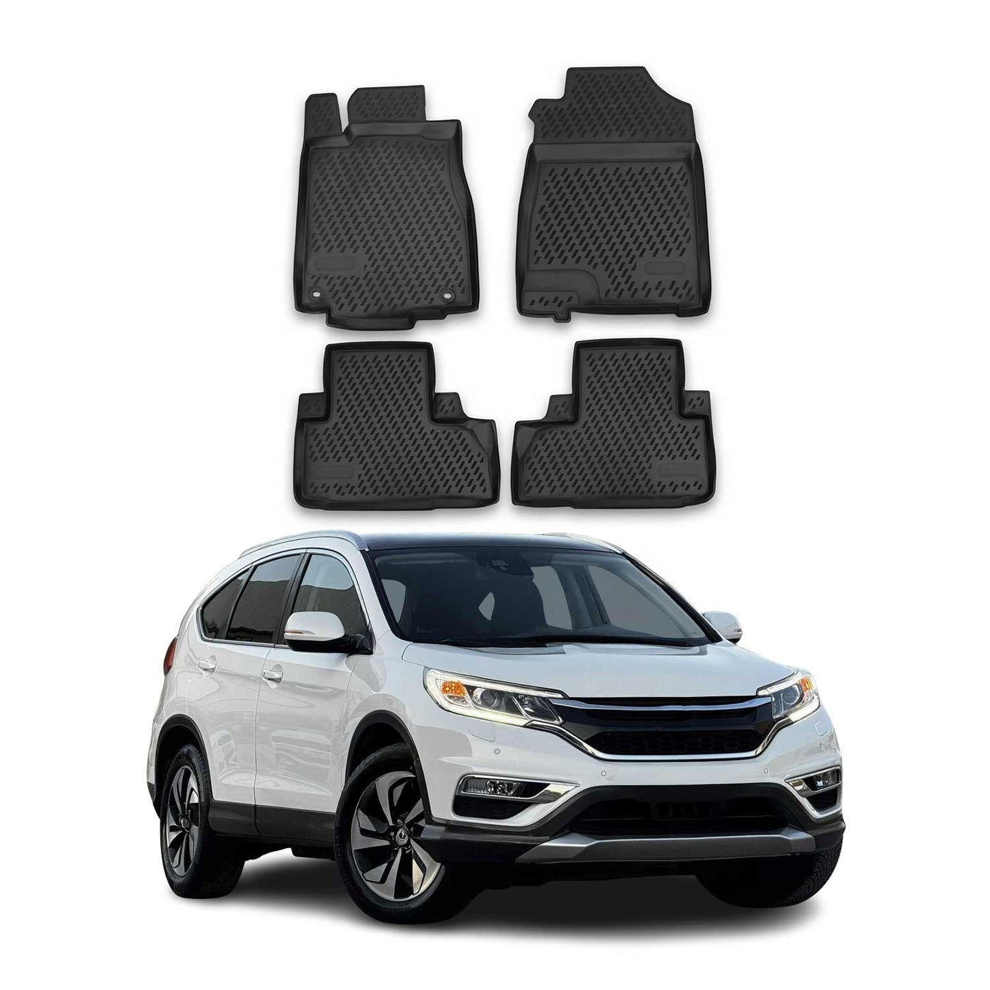 2012-2016 Honda CR-V Fußmatten TPE Schwarz 4 tlg