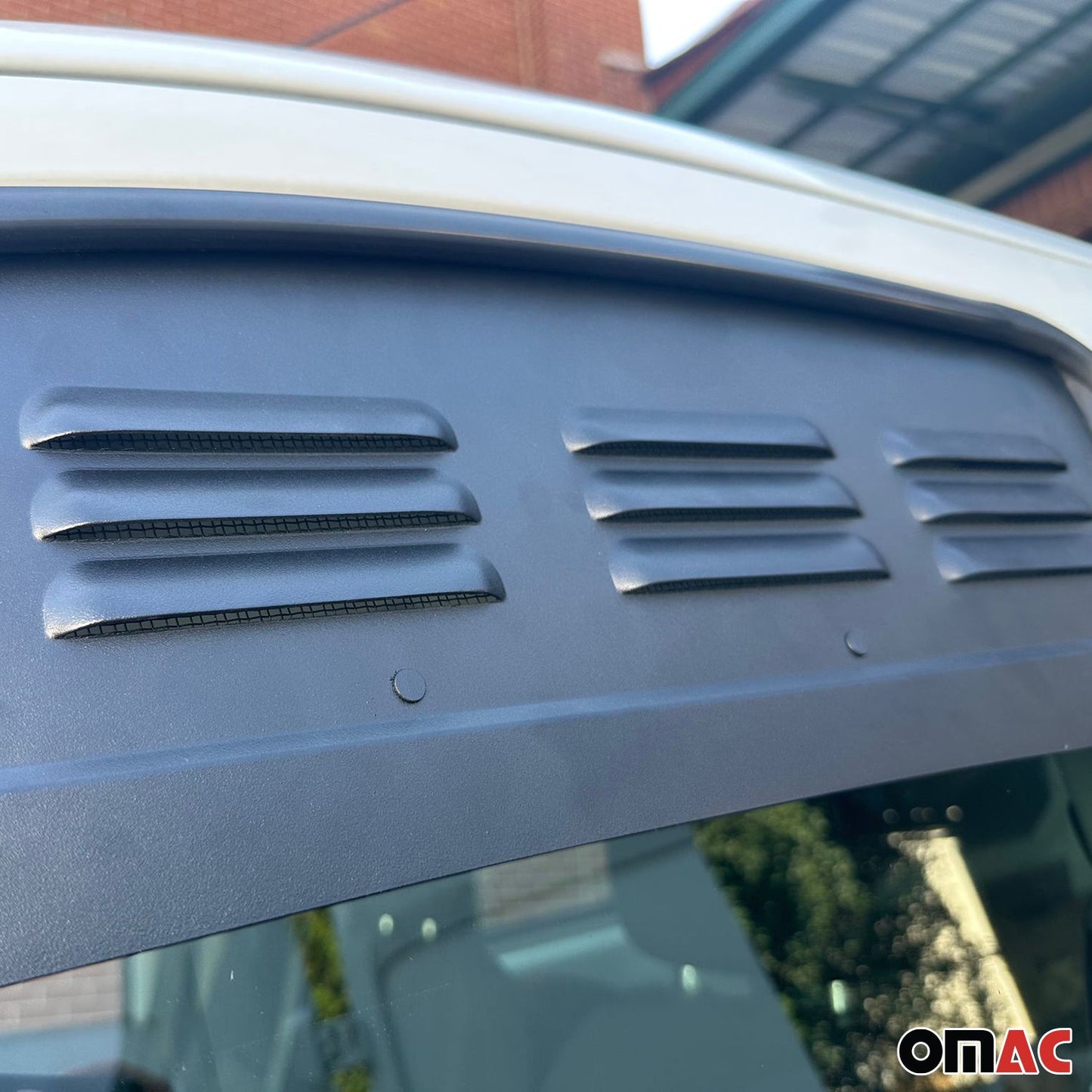 Lüftungsgitter Be & Entlüftung für Ford Tourneo Custom 2013-2024 Alu Schwarz 2x