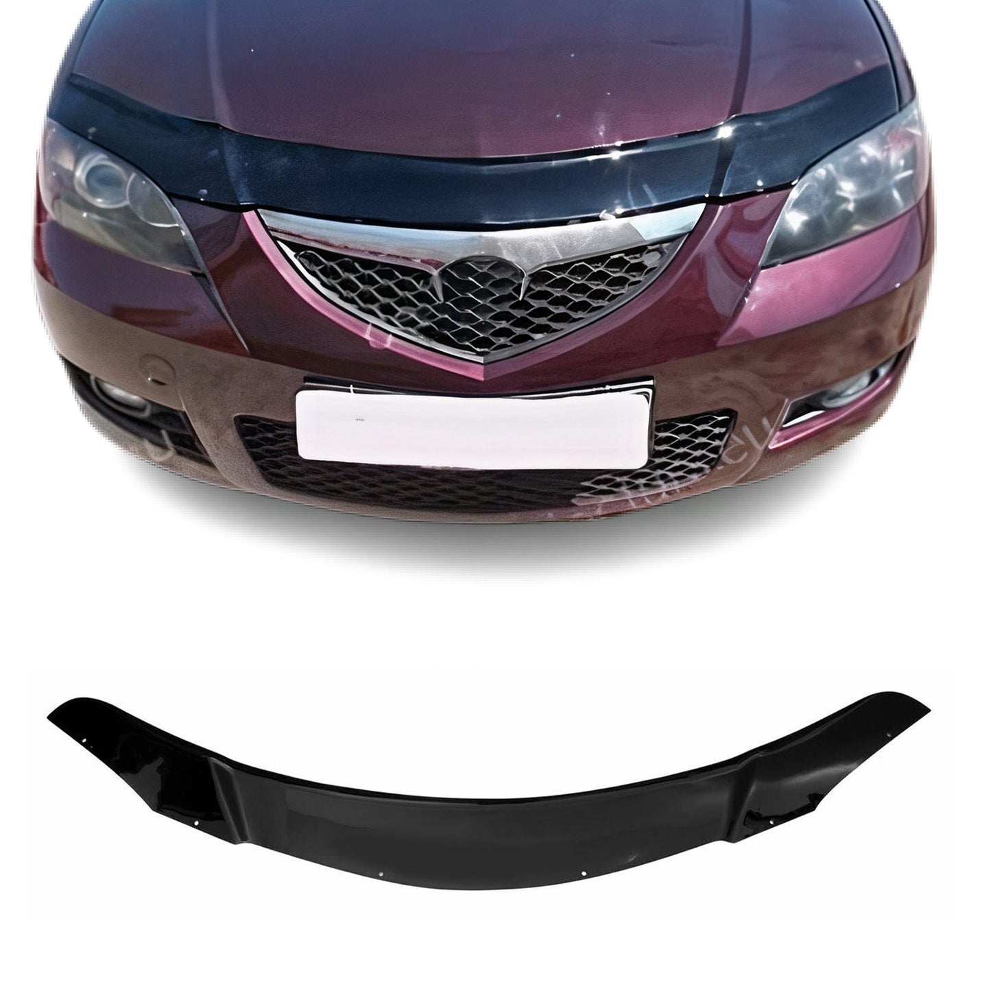 Motorhaube Deflektor Insektenschutz für Mazda 3 2003-2009 Stufenheck Dunkel