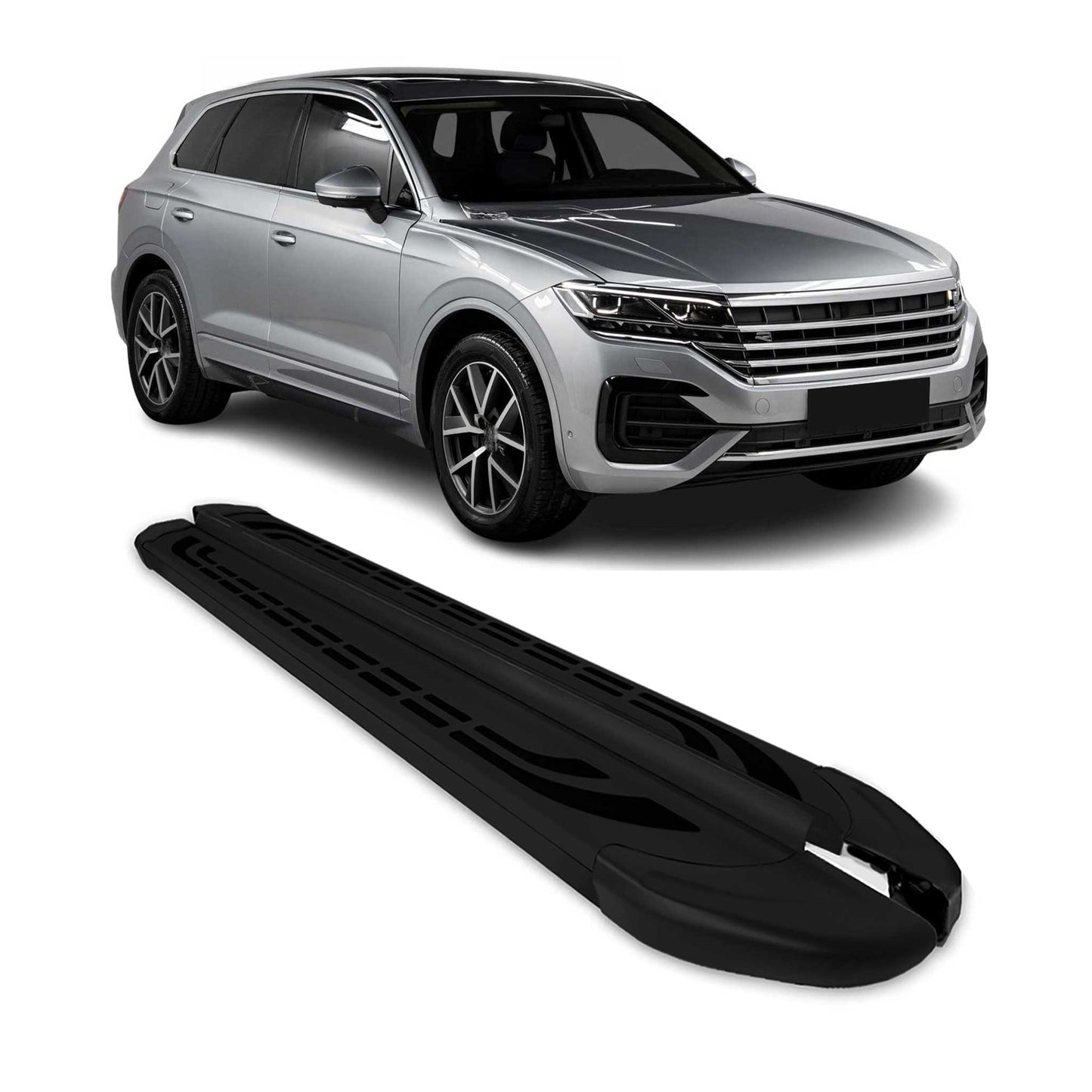Trittbretter Seitenschweller für VW Touareg 3 2018-2025 Alu Schwarz