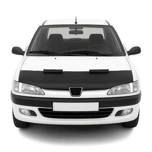 Haubenbra Steinschlagschutz Bonnet Bra für Peugeot 306 1993-2001 Schwarz Halb