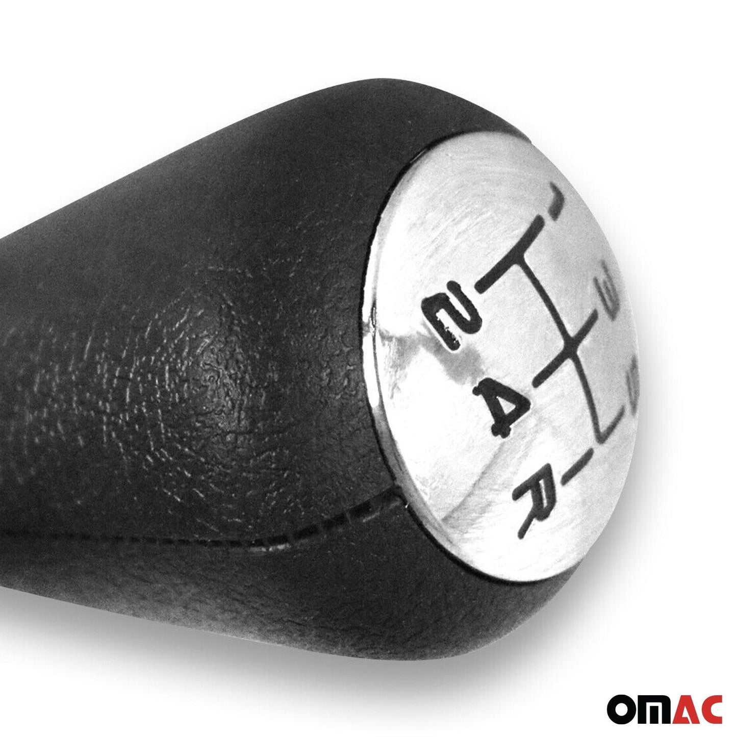 Maneta schimbătorului de viteze pentru Peugeot 206 1998-2013 cu 5 trepte, piele ecologică, neagră