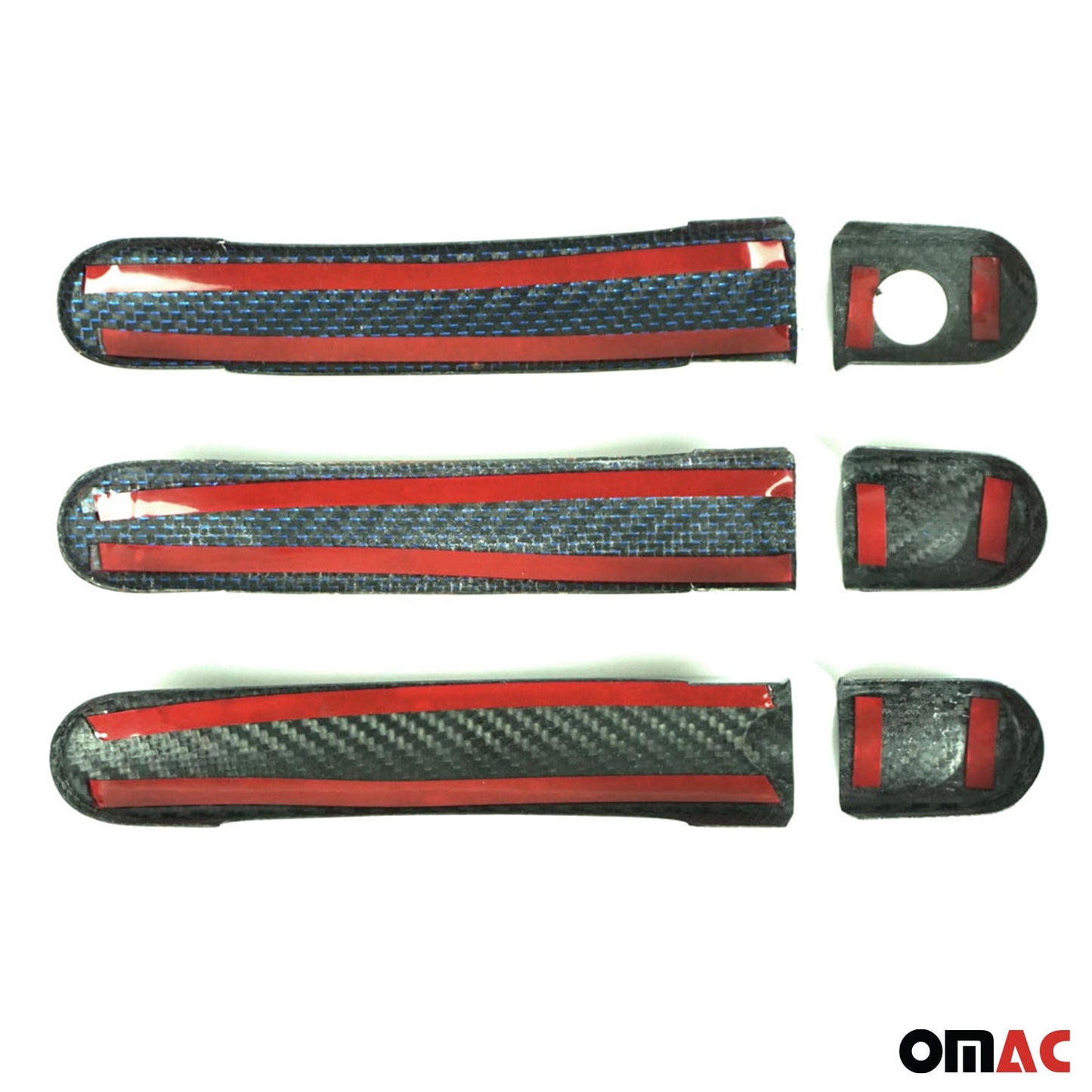 Türgriff Blende Türgriffkappen für VW Caravelle T5 2003-2015 3Tür H1 Carbon Blau