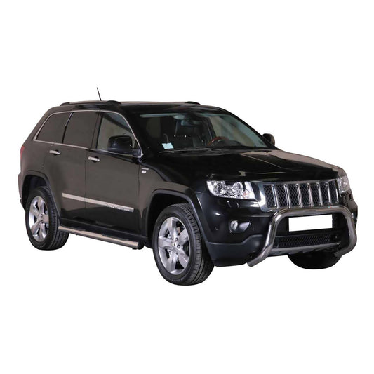 Bară de protecție/buton față pentru Jeep Grand Cherokee 2010-2013, ø76mm, oțel, argintiu