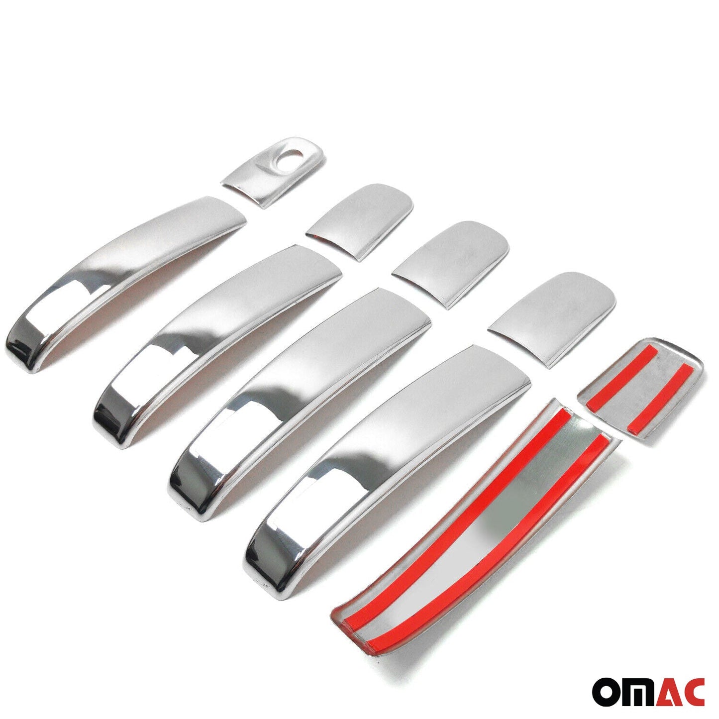 Ornamente mâner ușă, capace mâner ușă pentru Nissan Primastar 2001-2014 5 uși, oțel inoxidabil, 10x