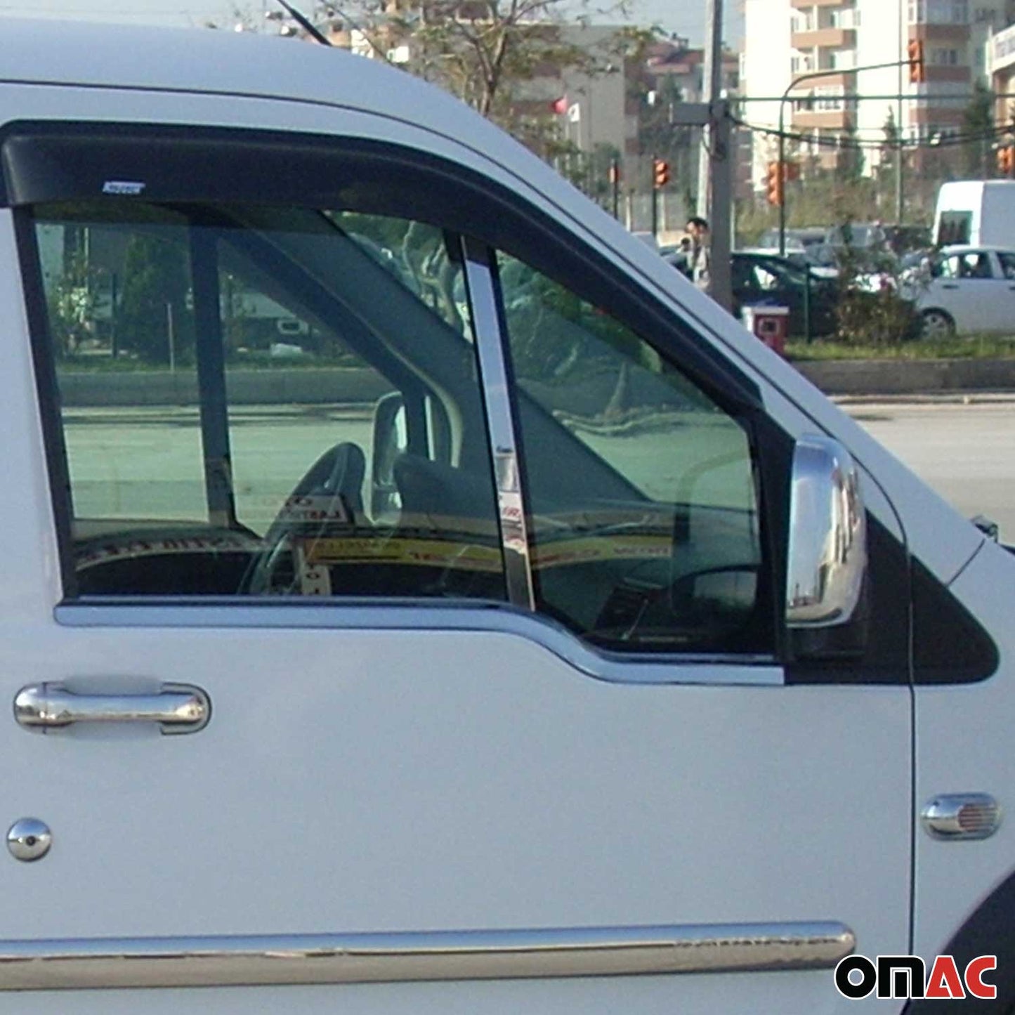 Fensterleisten Zierleisten für Ford Tourneo Connect 2002-2014 Edelstahl Chrom 2x