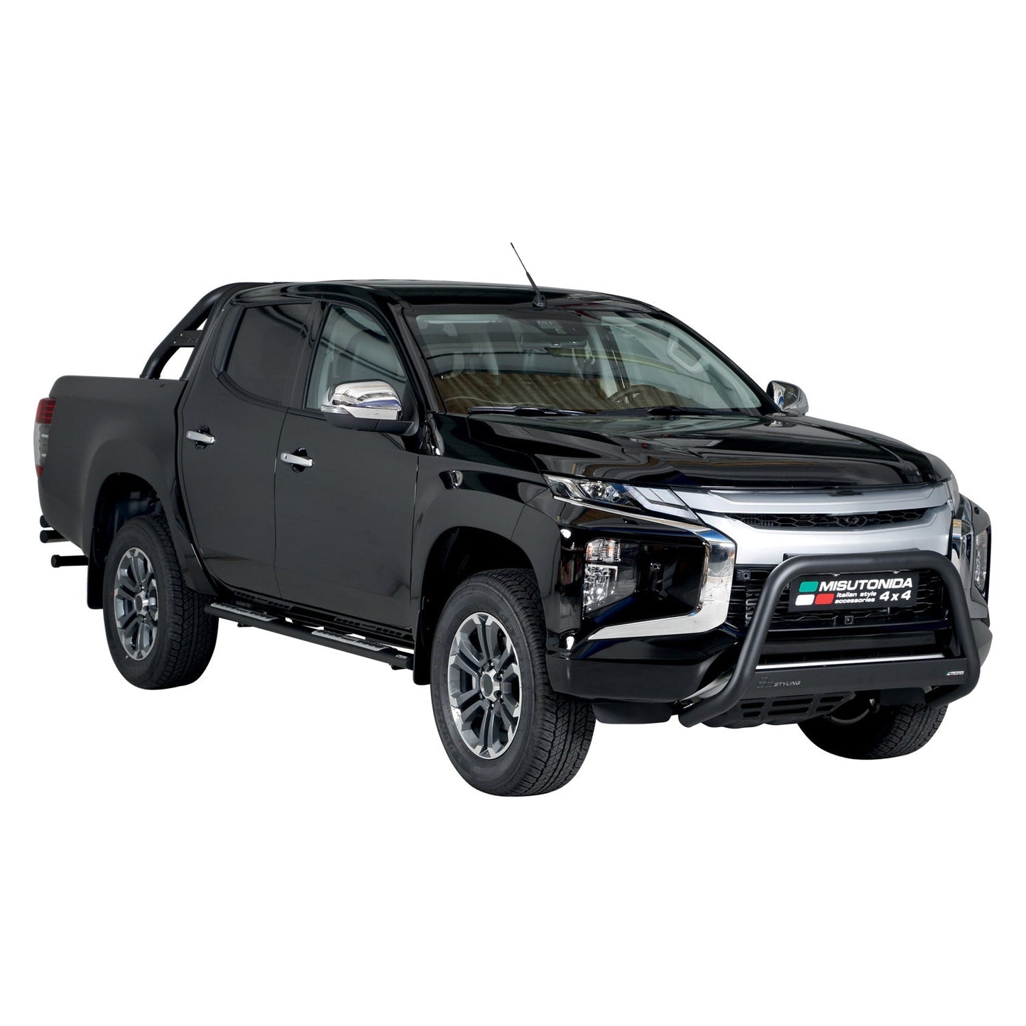 Frontbügel Frontschutzbügel für Mitsubishi L200 Club Cab 2019-2025 ø63 Schwarz