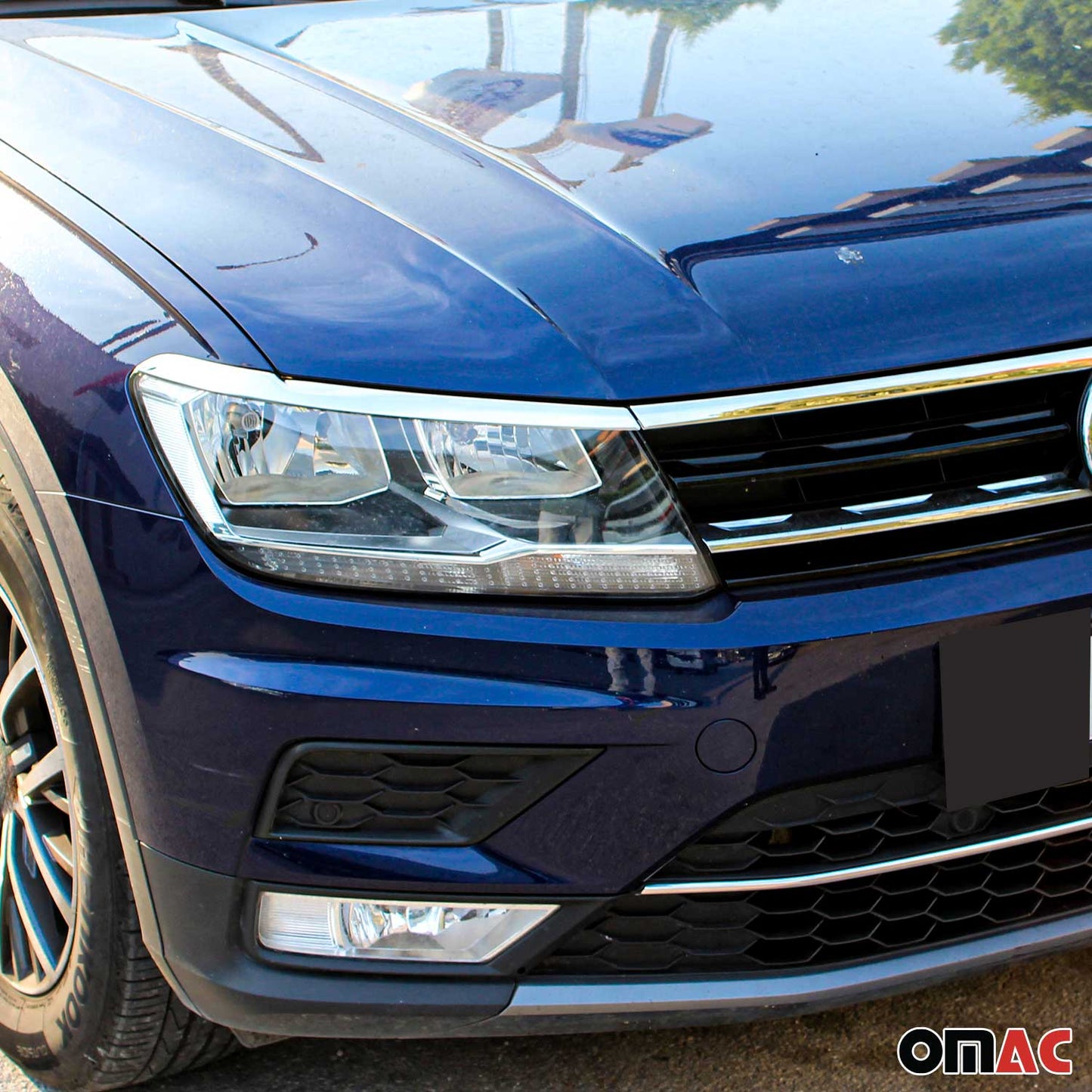 Scheinwerfer Leisten Motorhaubenleiste für VW Tiguan / Allspace 2016-2020 Chrom