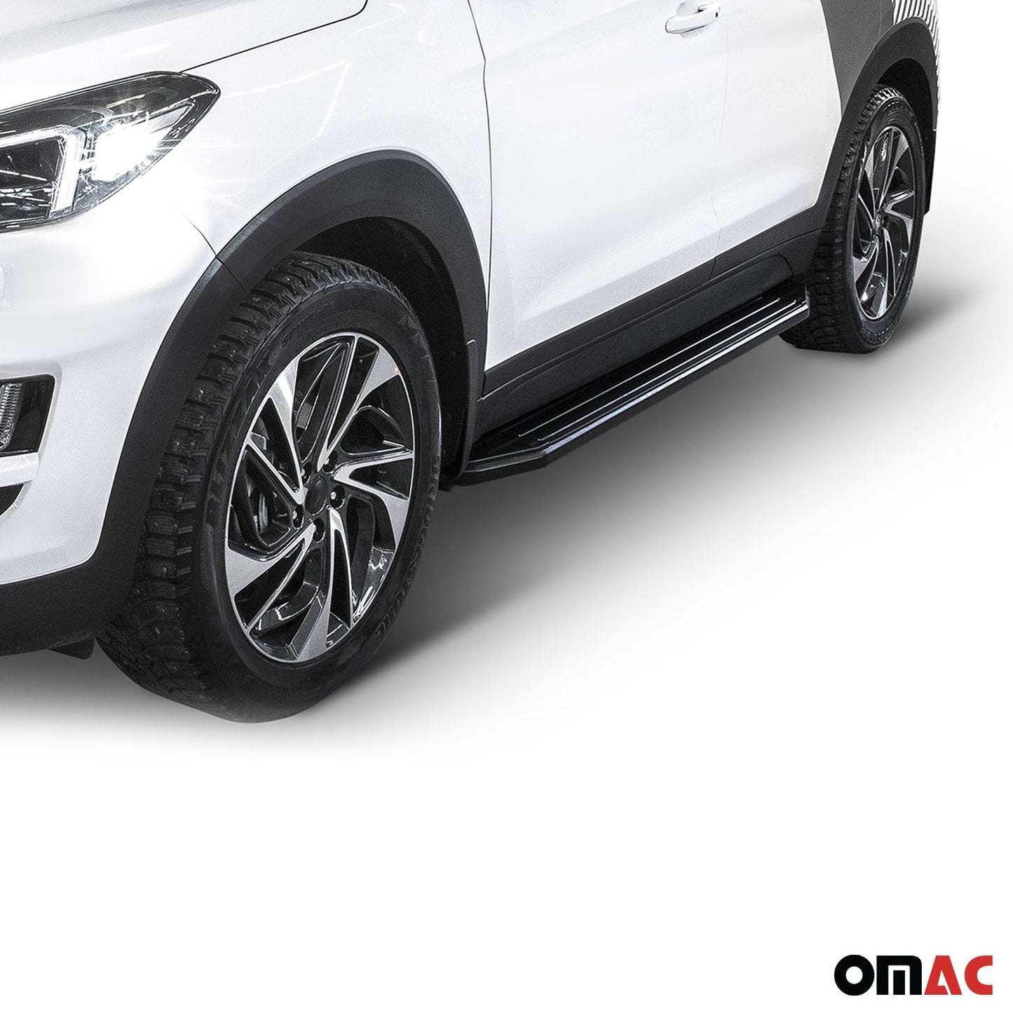 Trittbretter Seitenschweller für Hyundai Tucson 2015-2020 Alu Schwarz ABE