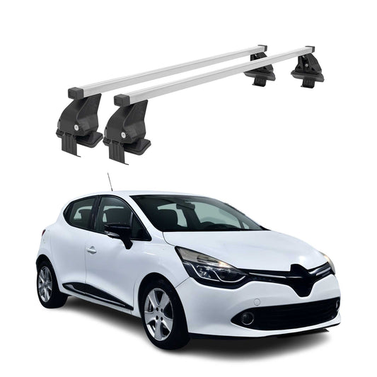Menabo Dachträger Grundtäger für Renault Clio mk4 2012-2019 50kg Stahl Silber 2x