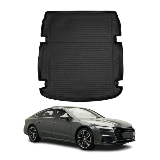 Covoraș portbagaj/tapițerie portbagaj pentru Audi A7 C8 Sportback 2018-2025, cauciuc TPE