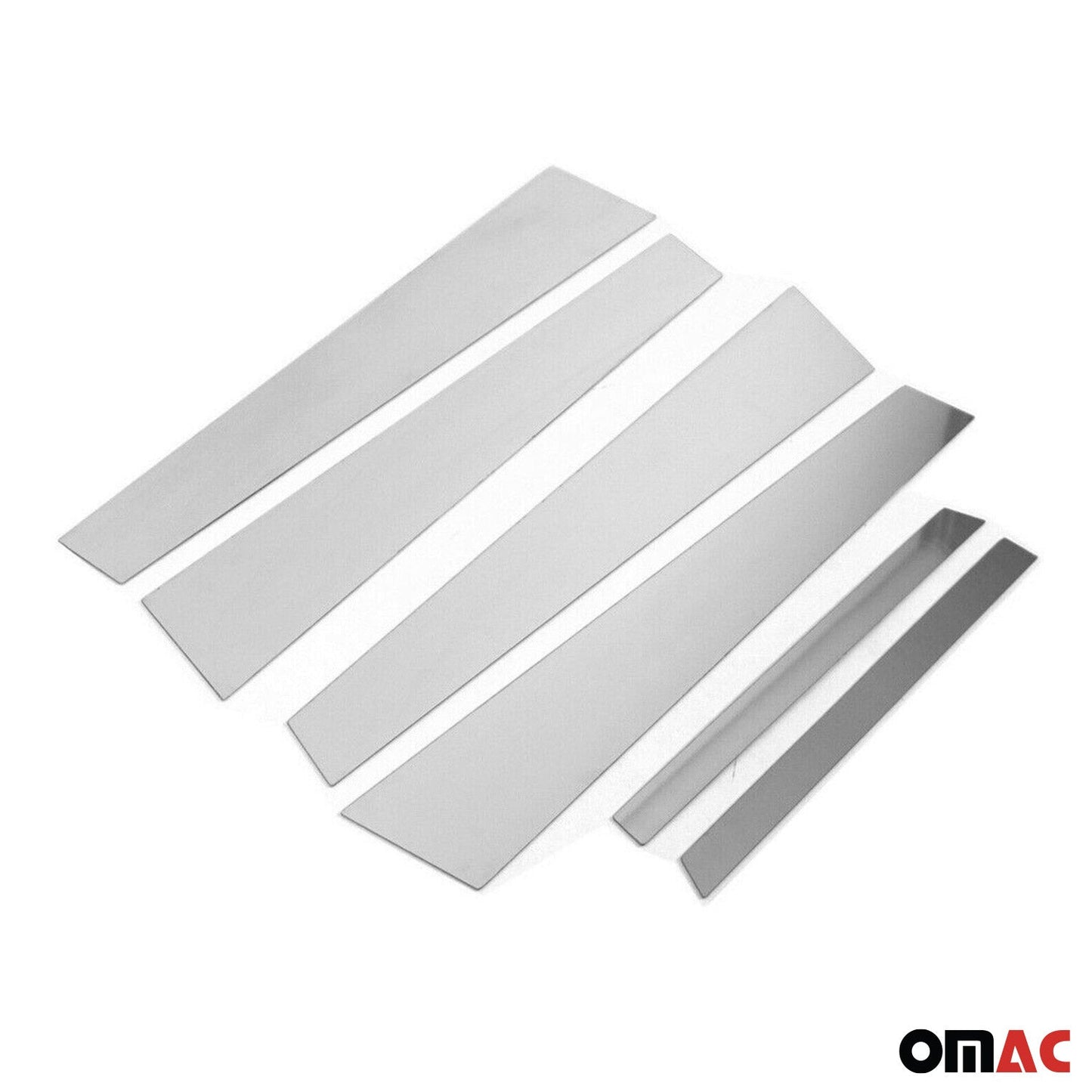 B-Säule C-Säule Türsäulen Verkleidung für BMW 5er E61 2003-2010 Chrom Silber 6x