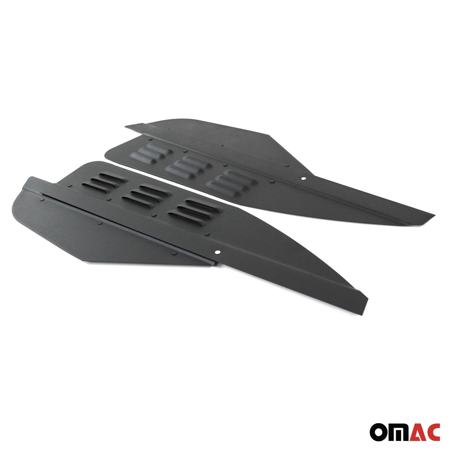 Lüftungsgitter Be & Entlüftung für Dacia Dokker 2012-2020 Aluminium Schwarz 2tlg