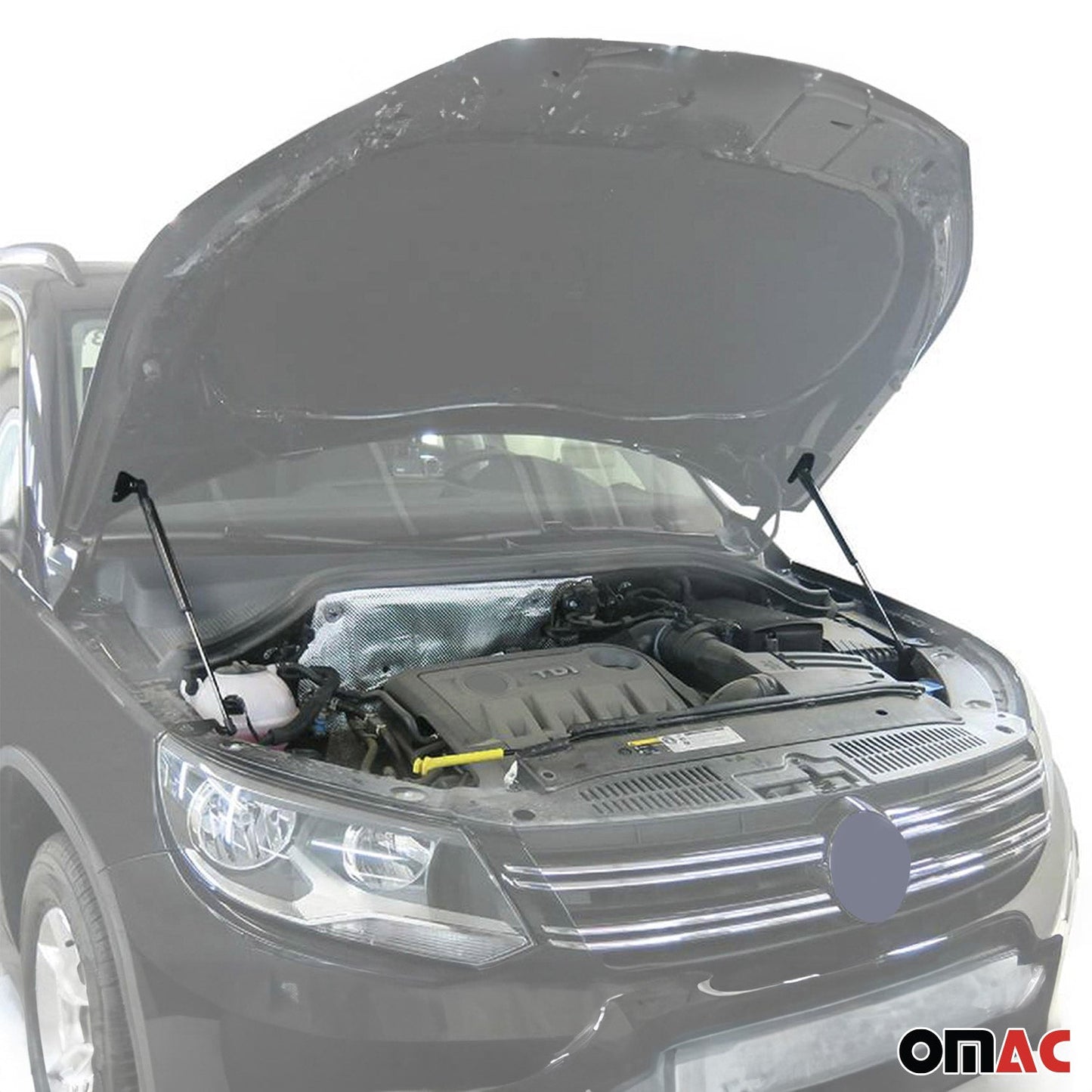 2x Amortizoare capotă arcuri cu gaz pentru VW Tiguan 2011-2016 FL oțel