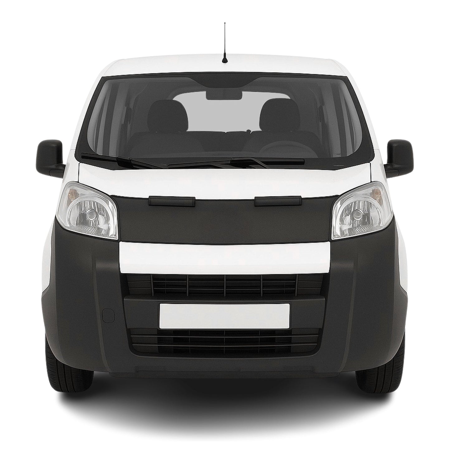 Haubenbra Steinschlagschutz Bonnet Bra für Citroen Nemo 2008-2016 Schwarz Halb