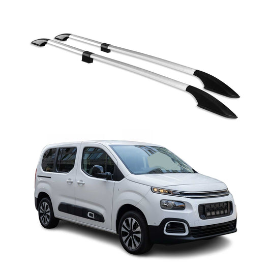 Dachreling Dachgepäckträger für Citroen Berlingo 2018-2025 Kurzer L1 Alu Grau