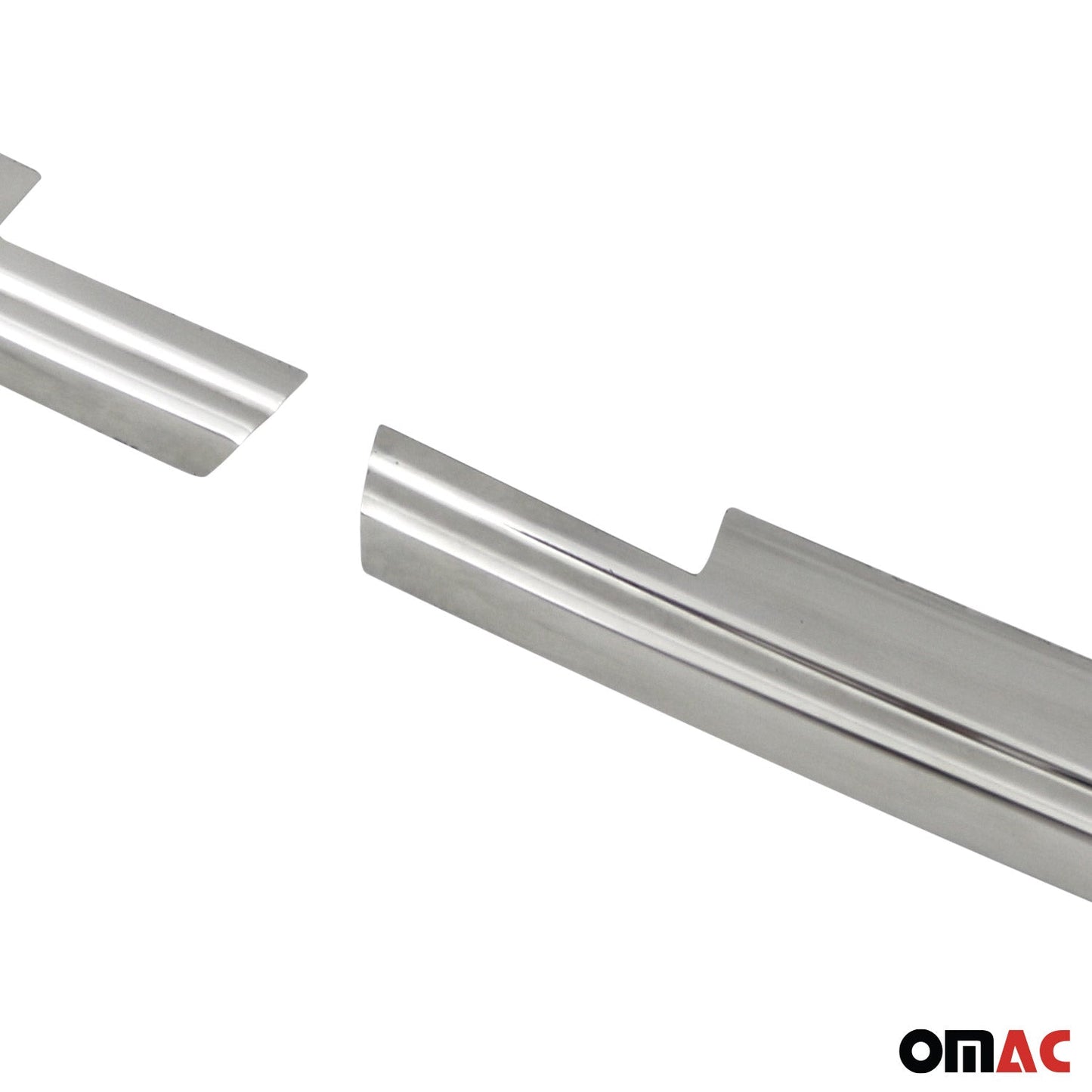 Benzi decorative grilă radiator pentru VW Polo 2017-2021, oțel inoxidabil, argintiu, 2 bucăți