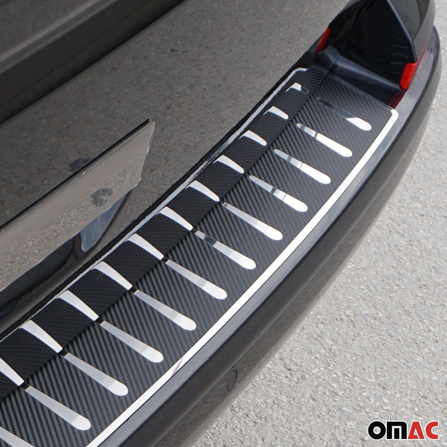 Ladekantenschutz für VW T6 Transporter 2015-2023 Edelstahl Carbonfolie 1x