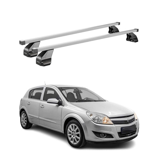Menabo Dachträger Grundtäger für Opel Astra H 2004-2010 75kg Stahl Silber 2 tlg
