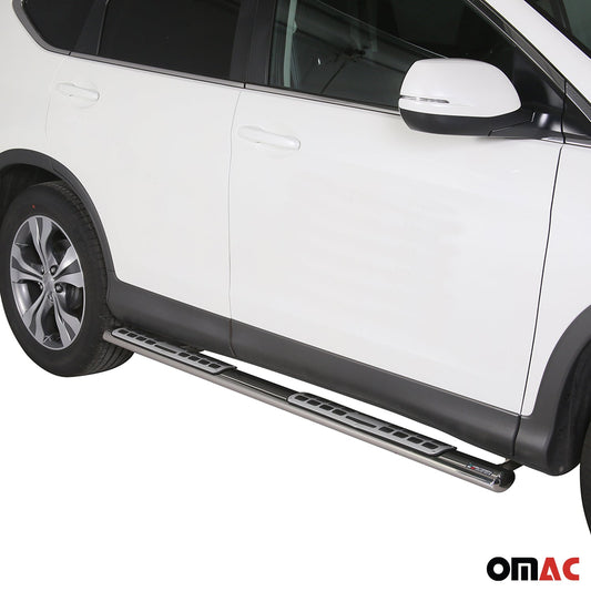 Edelstahl Seitenschweller Schwellerrohre für Honda CR-V 2012-2015 Silber