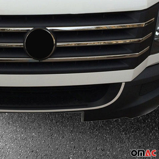 Benzi decorative grilă radiator pentru VW Crafter 2012-2017, oțel inoxidabil, argintiu, 1 bucată