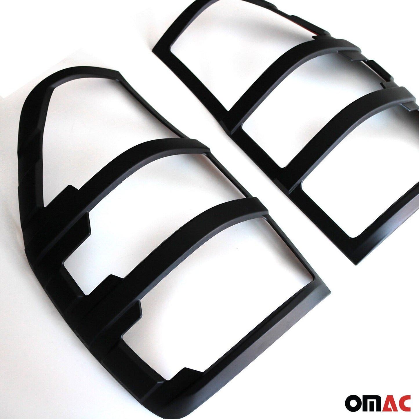 Rücklicht Leisten Heckleuchte für Ford Ranger 2011-2024 Chrom ABS Dunkel 2tlg