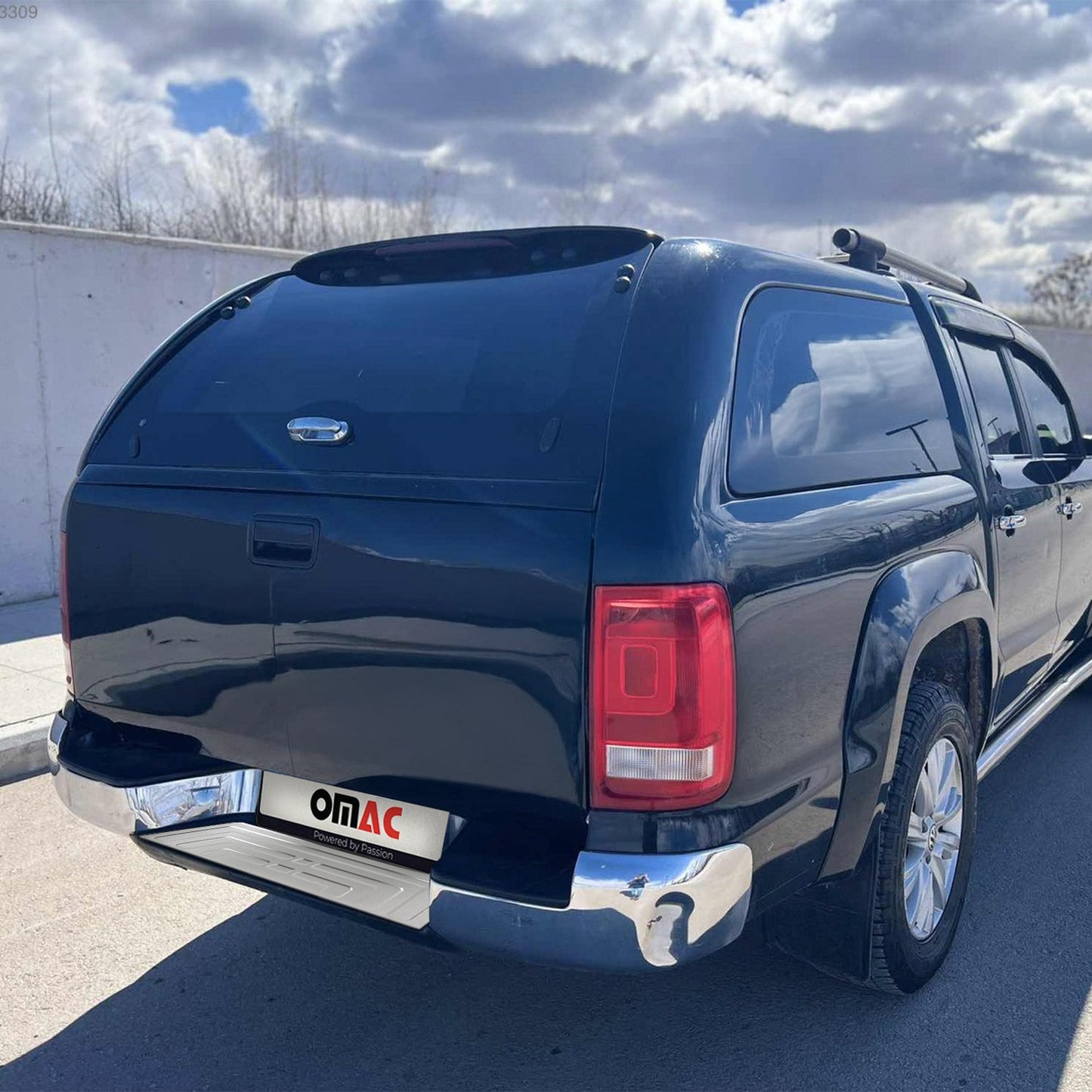 Ladekantenschutz Stoßstangenschutz für VW Amarok 2010-2025 Edelstahl Gebürstet