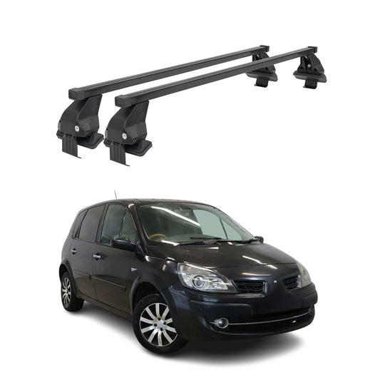 Menabo Dachträger für Renault Scénic III Pre-Facelift 2009-2013 Stahl Schwarz 2x