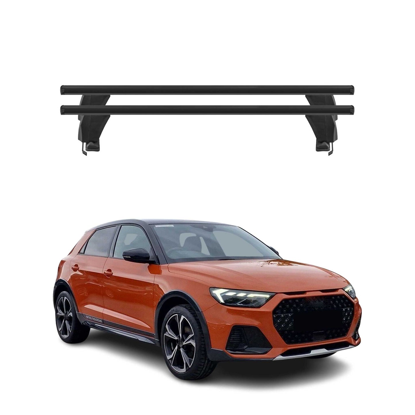 Menabo Dachträger für Audi A1 City Carver Allstreet 2019-2025 50kg Alu Schwarz