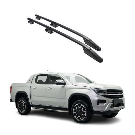 Dachreling Relingträger Aluminium für VW Amarok NF 2022-2025 Alu Schwarz