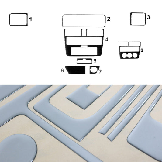 Innenraum Dekor Cockpit für Audi A4 Limo Avant 8D B5 1994-2001 Alu Optik 7x