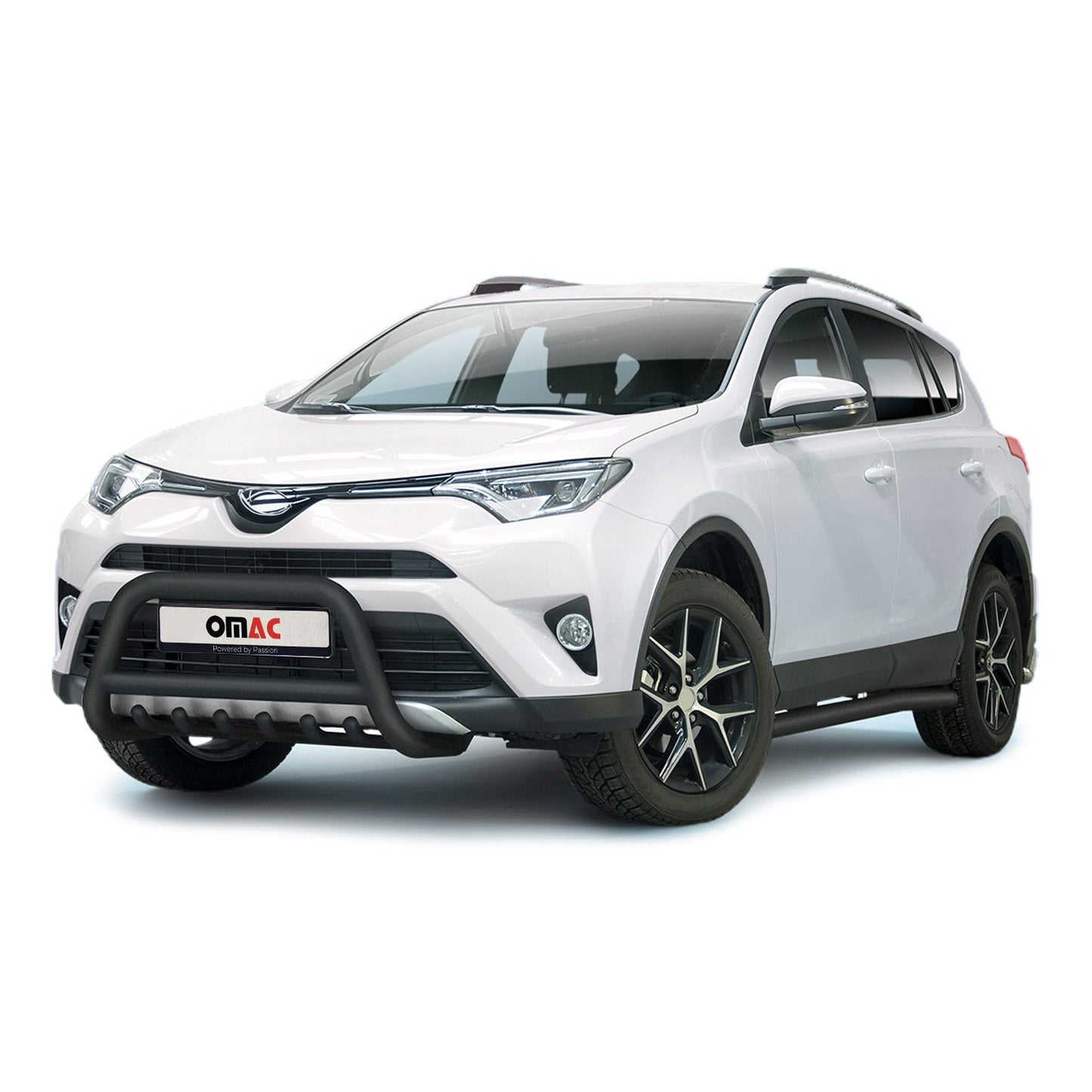 Bară de protecție față pentru Toyota RAV4 2016-2025 cu ABE (omologare de tip germană) Negru oțel