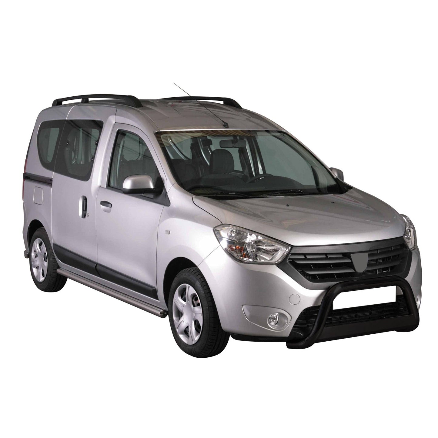 Bară de protecție/buton față pentru Dacia Dokker 2012-2017 ø63mm oțel negru