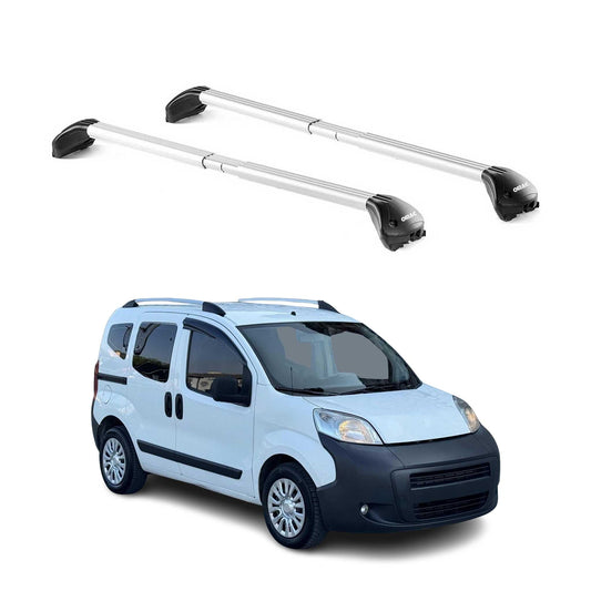 Dachträger Grundtäger für Peugeot Bipper 2007-2017 3-5 tür 100kg Alu Grau 2x ABE